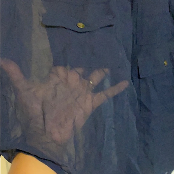 Club Mónaco Silk Sheer Shirt - Picture 4 of 5